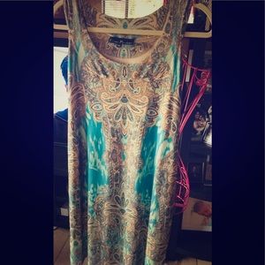 XL Mid length Casual or Work dress. Unique pattern